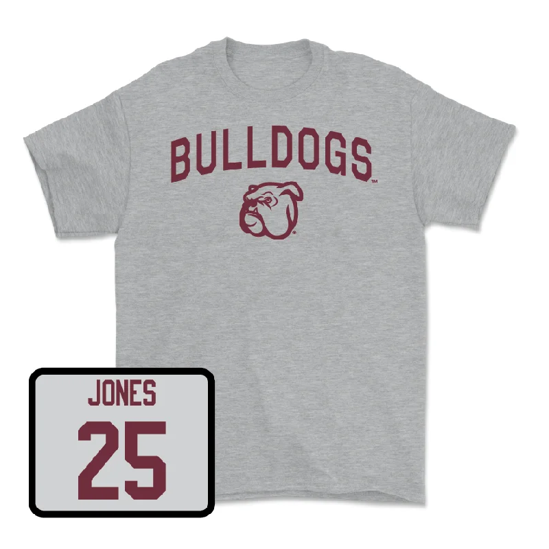 T-Shirt For Signature Event Custom Orders-Sport Grey Football Bulldogs Tee - Grant Evans