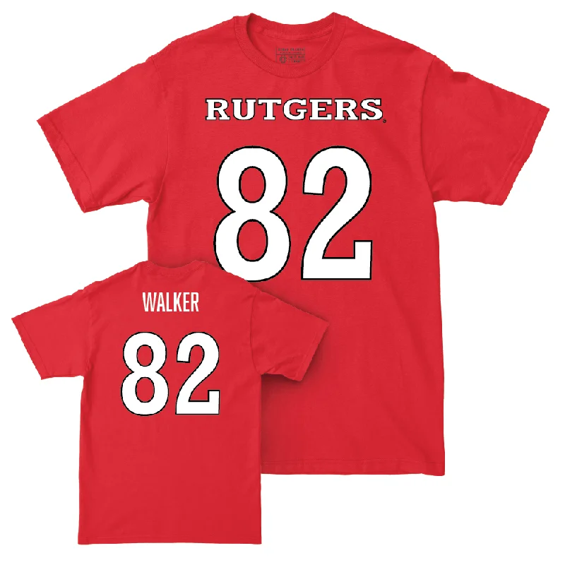 T-Shirt For Comfortable Fit-Red Football Shirsey Tee - Jordan Walker