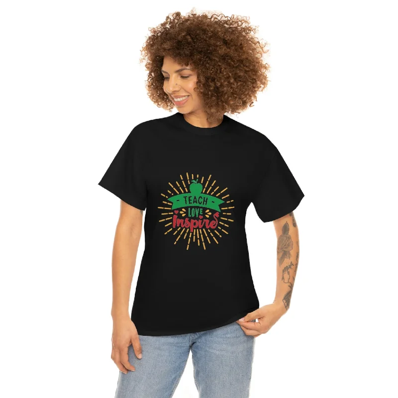 T-Shirt For Fan Event Gear-Teach, Love, Inspire Cotton Tee