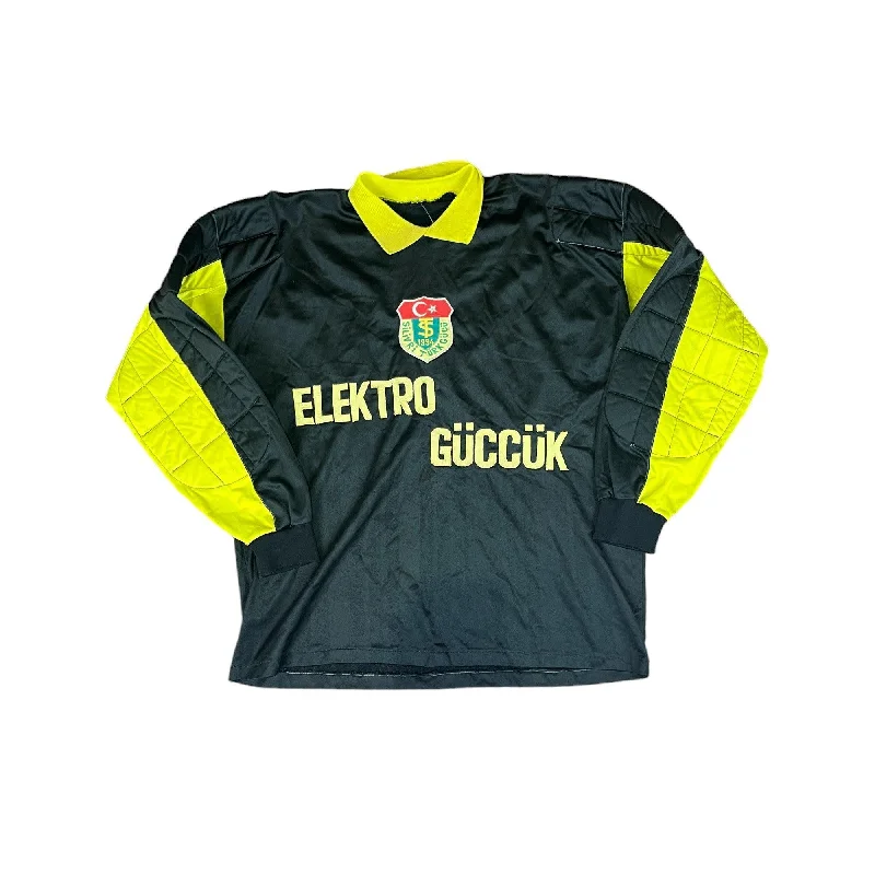 T-Shirt For Customized Family Orders-Vintage 90s Black + Yellow Turkey Goalkeeper Tee - M