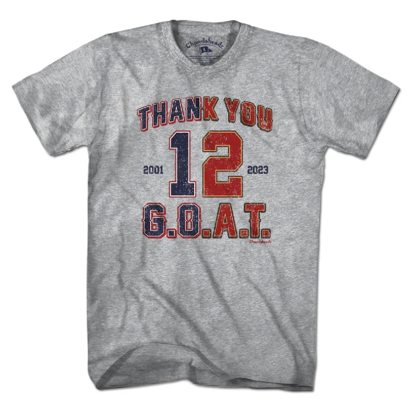 T-Shirt For Sports Fan Custom Orders-Thank You GOAT T-Shirt