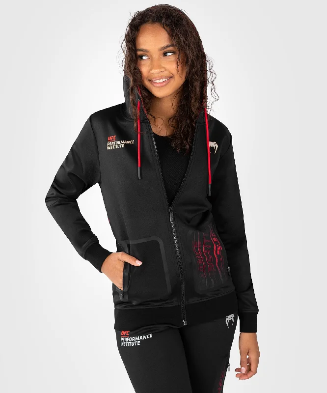 Jackets For Snowboarding-UFC Venum Performance Institute 2.0 Women’s Zip Hoodie - Black/Red