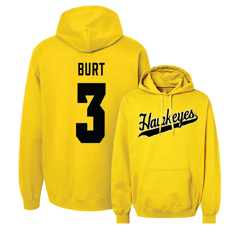 Hoodies For Custom Screen Printing-Gold Baseball Script Hoodie - Max Burt