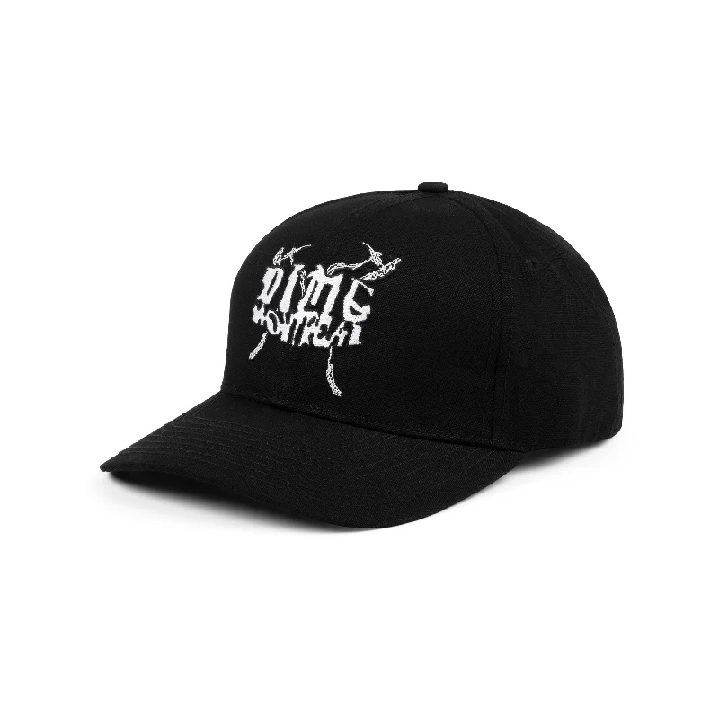 Hats With Mesh Panels-Dime - Axe Full Fit Cap - Black