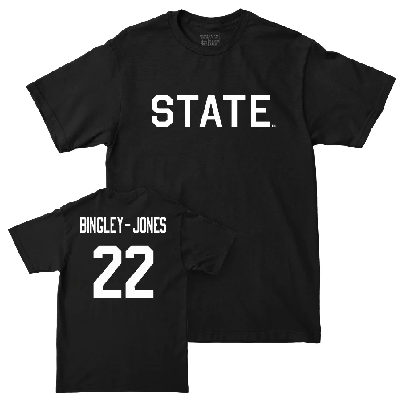 T-Shirt For Custom Player Event Merchandise-Football Black State Tee   - Kedrick Bingley-Jones