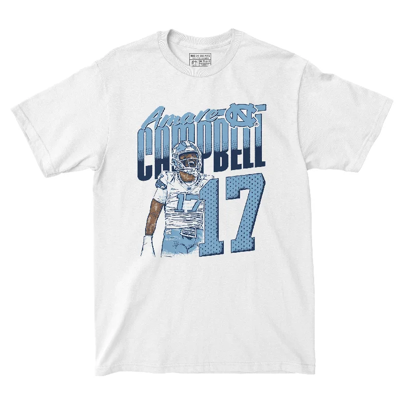 T-Shirt For Local Teams-EXCLUSIVE RELEASE: Amare Campbell Cartoon White Tee