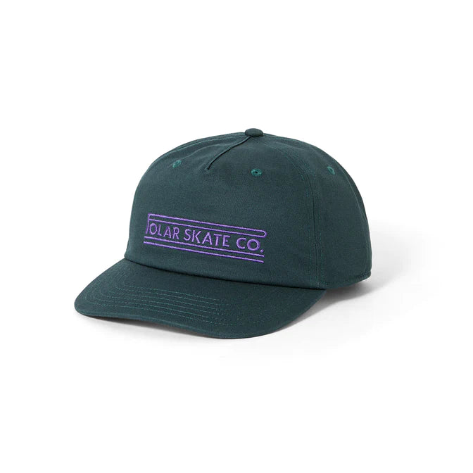 Hats With Velcro Closure-Polar Skate Co. - Jake Cap - Twill - Stretch Logo - Dark Teal