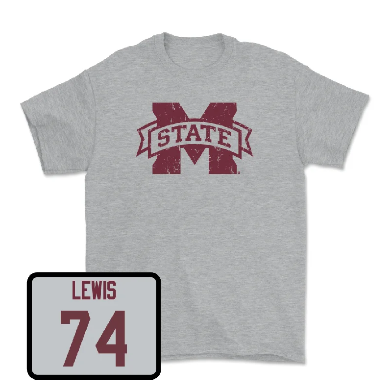 T-Shirt For Custom Player Recognition-Sport Grey Football Classic Tee  - Jimothy Lewis