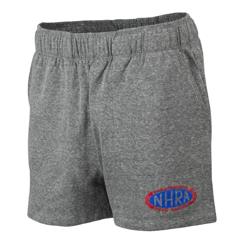 Shorts For Outdoor Workouts-Ladies NHRA Logo Shorts