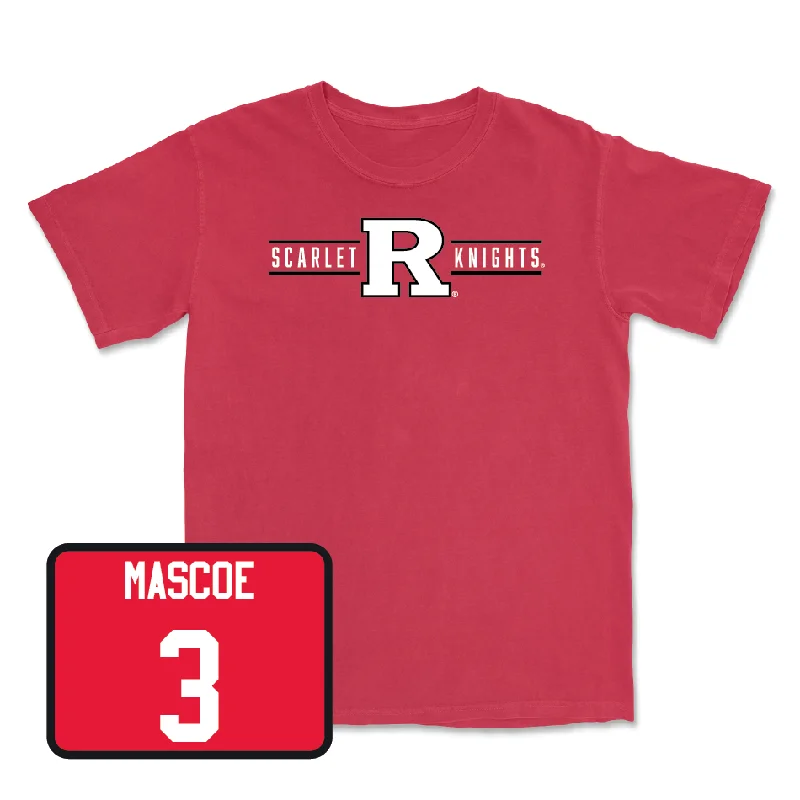 T-Shirt For College Fans-Red Football Scarlet Knights Tee - Bo Mascoe