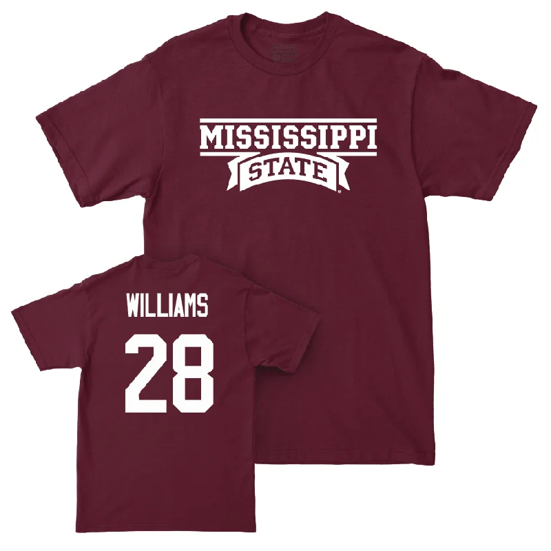 T-Shirt For Promotional Merchandise-Maroon Football Team Tee   - Brinston Williams