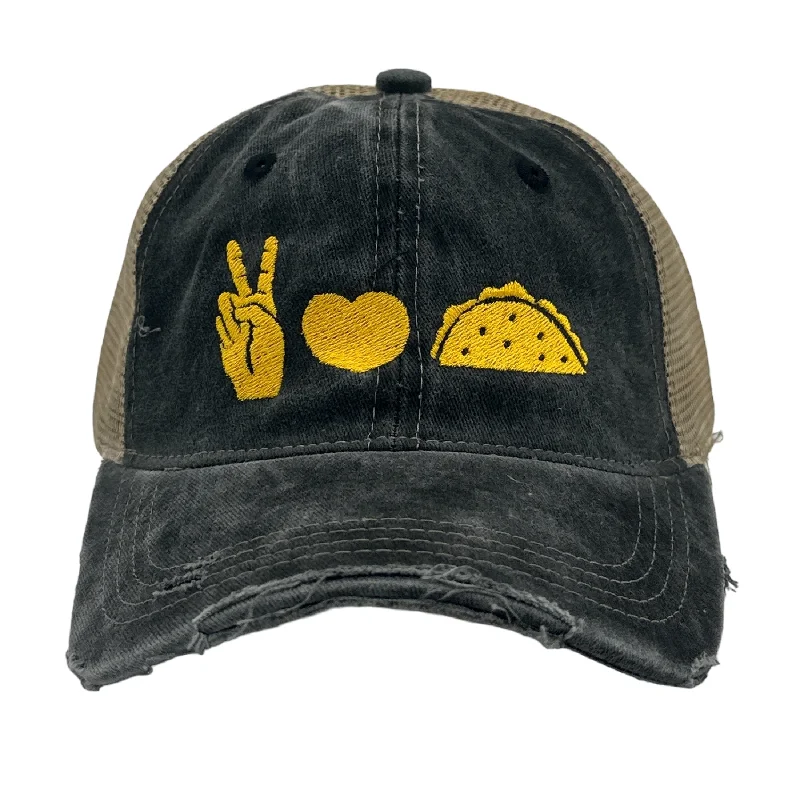 Trucker Black - Peace Love Tacos