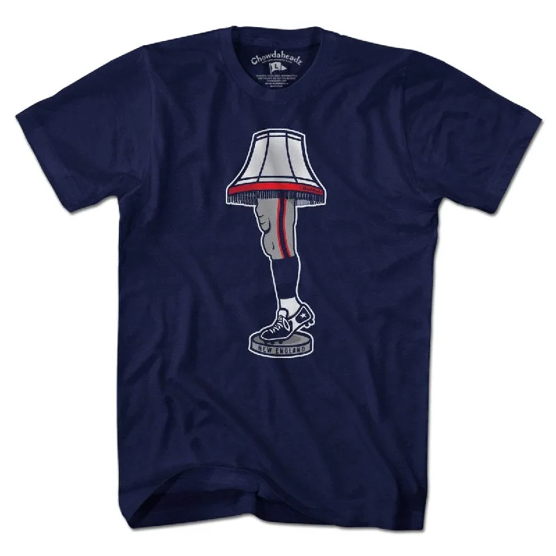 T-Shirt For Personalized School Apparel-New England Holiday Leg Lamp T-Shirt