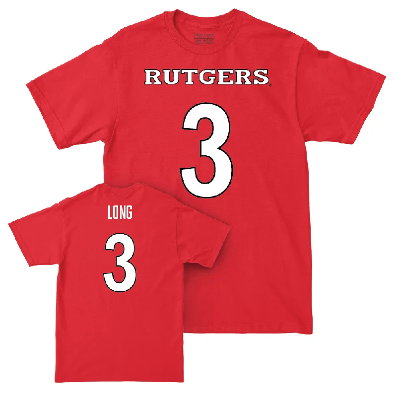 T-Shirt For Special Event Customization-Red Football Shirsey Tee - Chris Long