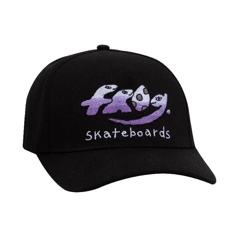 Custom Embroidered Hats-Frog Dino Logo 5-Panel Hat: Assorted Colors