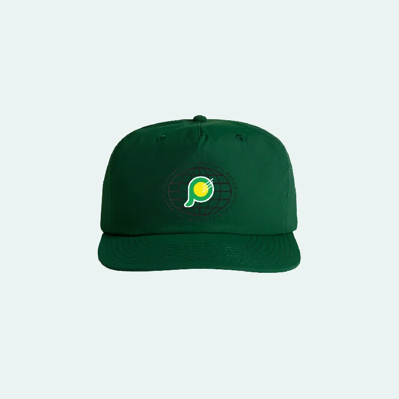 Hats With Custom Artwork-Parliament - World Hat - Forrest Green