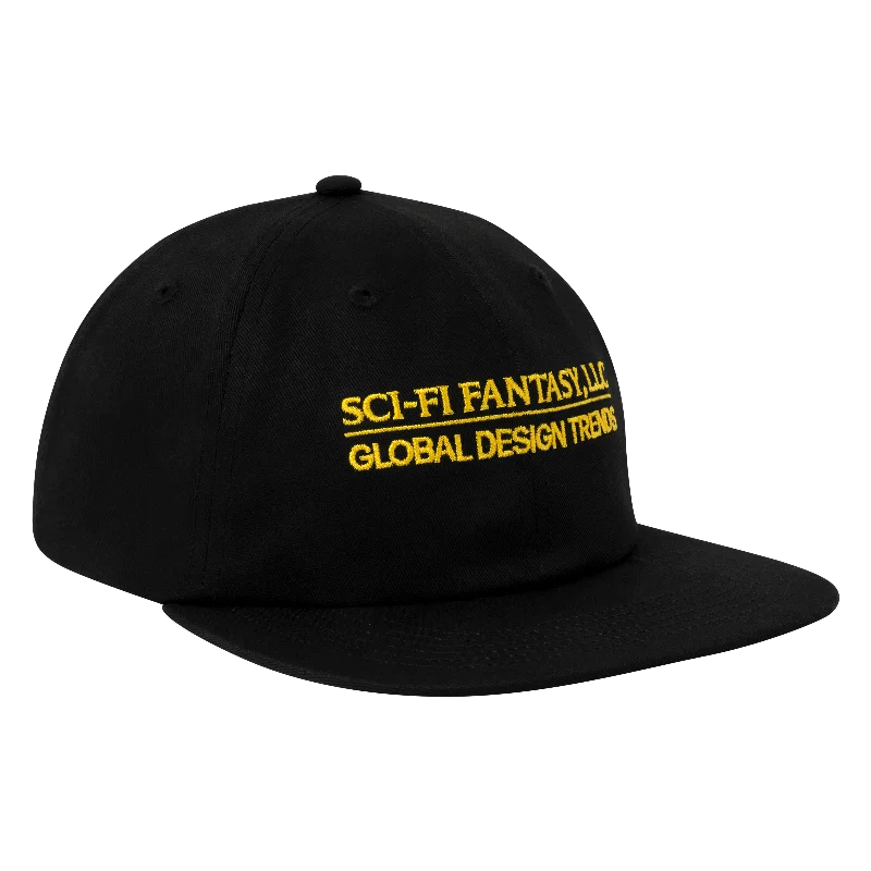 Hats For Hiking Adventures-SCI-FI FANTASY - "GLOBAL DESIGN TRENDS" HAT (BLACK)