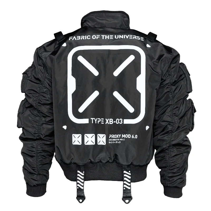 Jackets For Fashion-Forward Looks-XB-03 Black Short Bomber Jacket