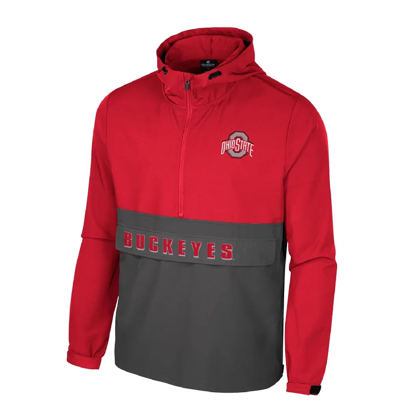 Jackets For Event Sponsorship-Ohio State Buckeyes Anorak 1/4 Zip Jacket