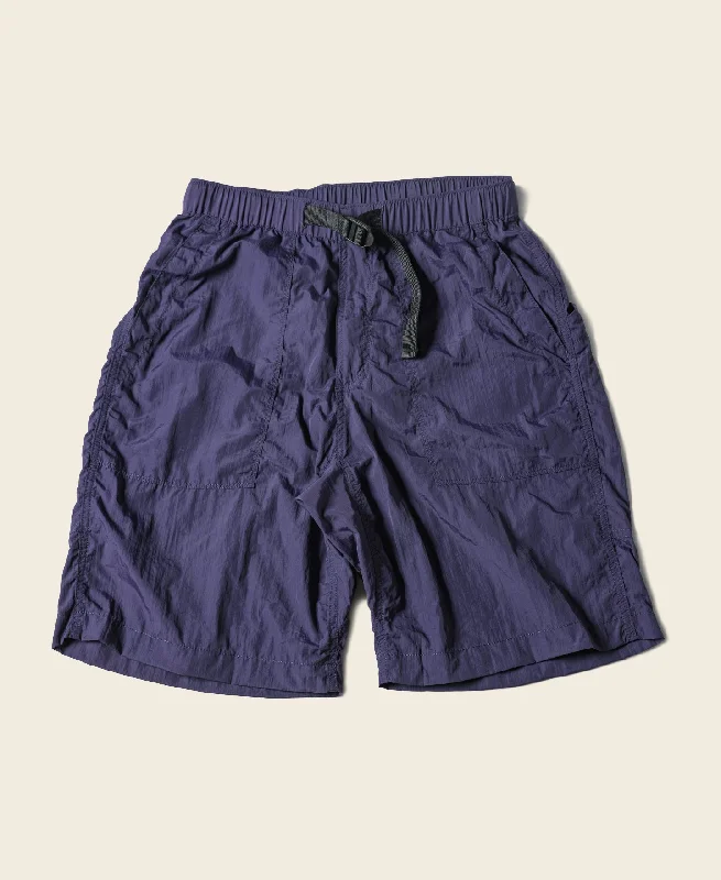 Athletic Shorts With Player Number-Nylon Climbers' Shorts - Purple