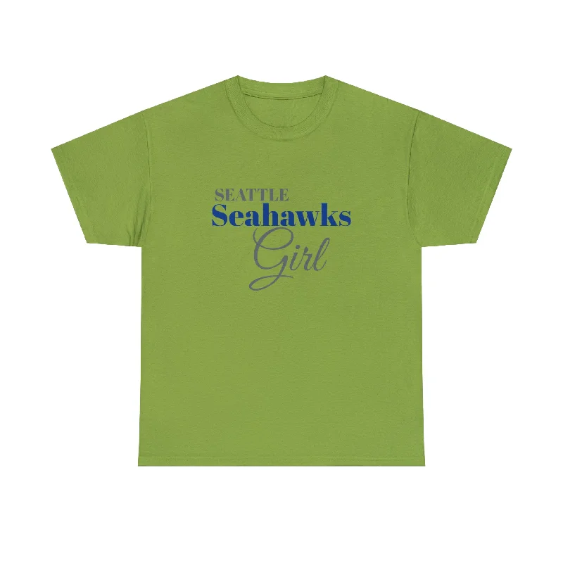 T-Shirt For Special Edition-Seattle Seahawks Girl Unisex Heavy Cotton Tee