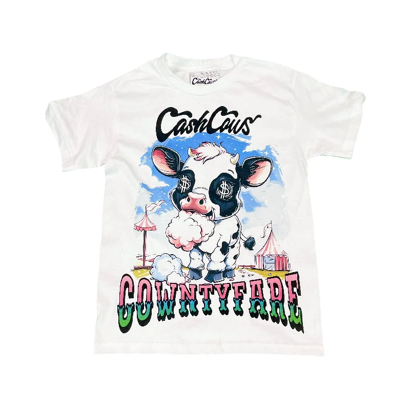 T-Shirt For Fan Club Orders-Cownty Fare Cotton Candy Cow T-shirt