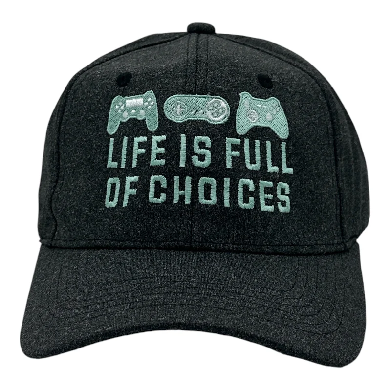 Hats With Printed Graphics-Life Is Full of Choices