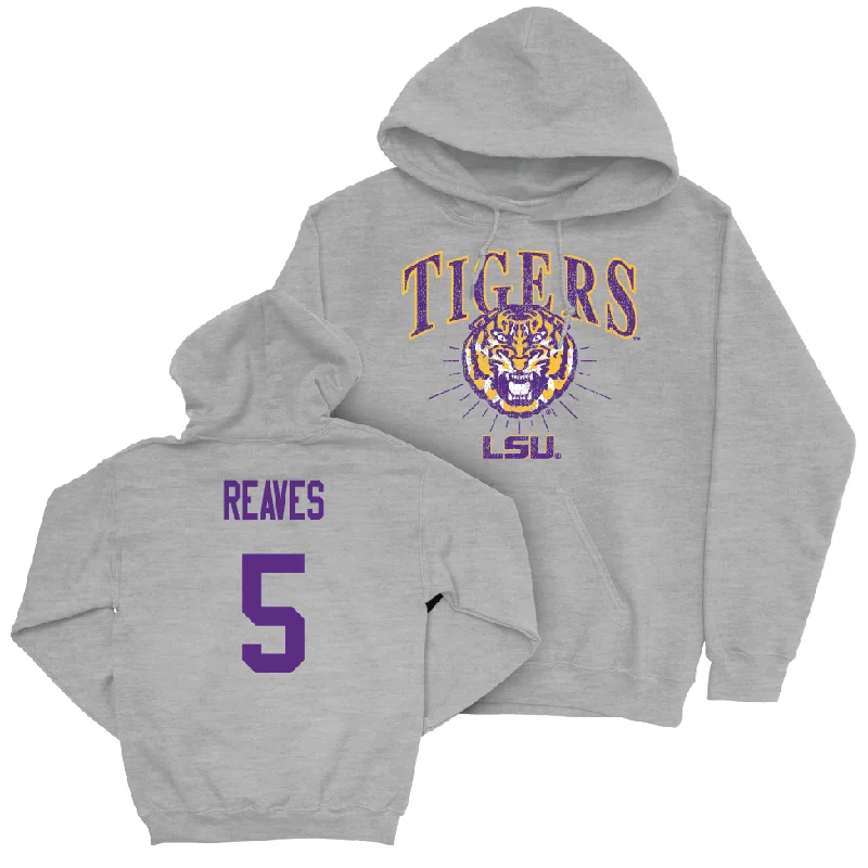 Custom Hoodies For Business-Baseball Sport Grey Tigers Hoodie - Tanner Reaves