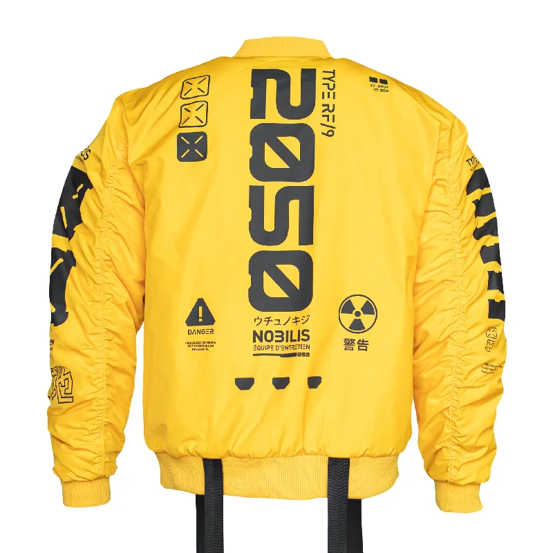 Jackets For Sports Teams-Y-2050 Gold Bomber Jacket