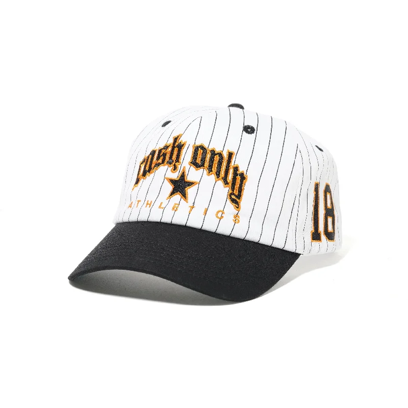 Hats For Casual Fashion-Cash Only Ballpark 6 Panel Cap - White