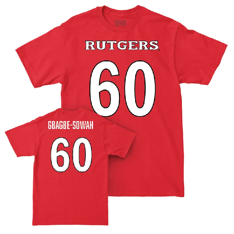 T-Shirt For Group Custom Orders-Red Football Shirsey Tee - Moses Gbagbe-Sowah