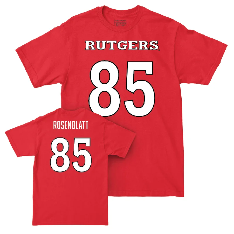 T-Shirt For Exclusive Custom Orders-Red Football Shirsey Tee - Ben Rosenblatt