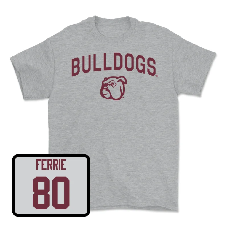 T-Shirt For Kids-Sport Grey Football Bulldogs Tee - Kyle Ferrie