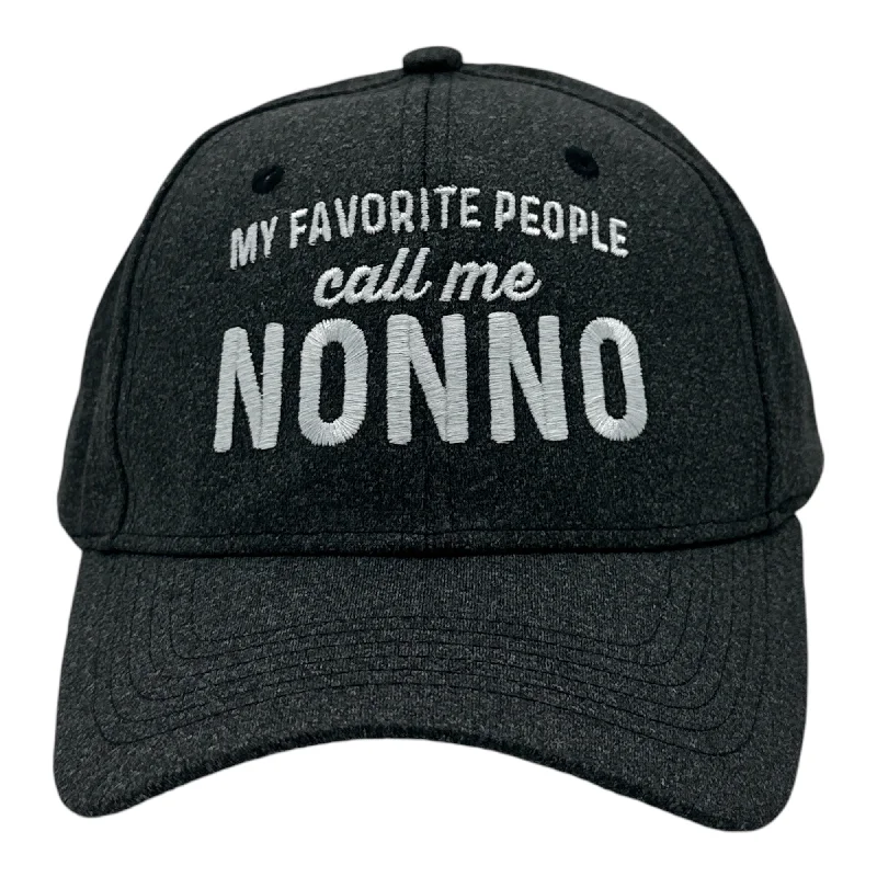 Hats For Custom Outdoor Apparel-My Favorite People Call Me Nonno