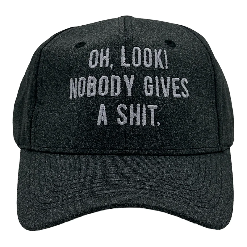 Hats With Business Logos-Oh Look Nobody Gives A Shit