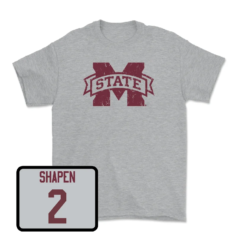 T-Shirt For Fan Customization-Sport Grey Football Classic Tee  - Blake Shapen