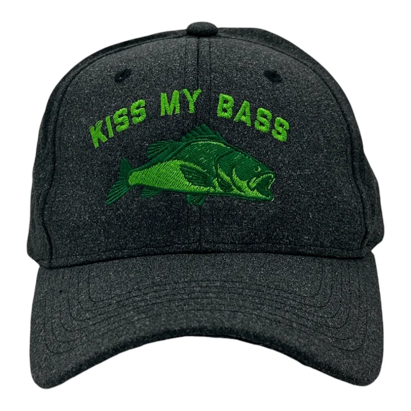 Hats With 3D Logos-Kiss My Bass