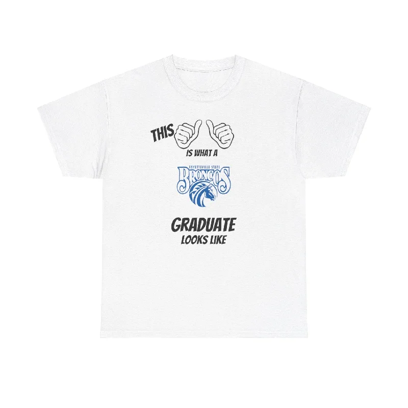 T-Shirt For Group Event Apparel-This Is What A Fayetteville State University Graduate Looks Like 2025 Unisex Heavy Cotton Tee