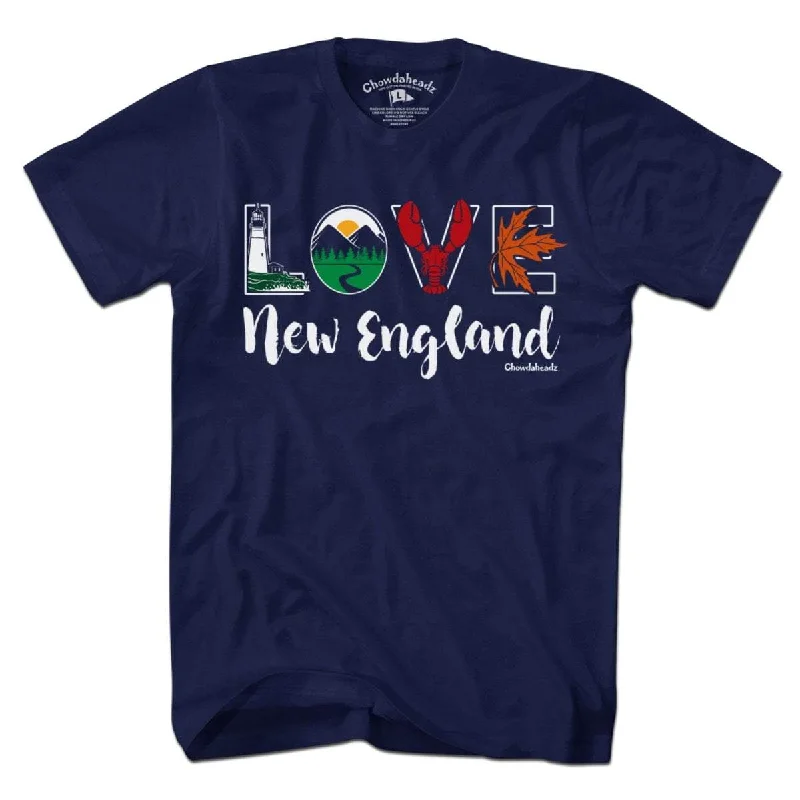 T-Shirt For Team Apparel-Lifestyle Love New England T-Shirt