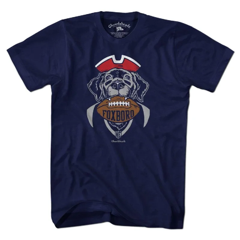 T-Shirt For Custom Group Event Apparel-Foxboro Football Dog T-Shirt