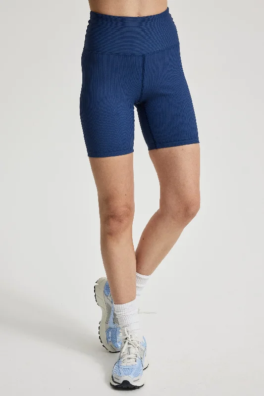 Shorts For Track And Field-Ribbed 6" Biker Short