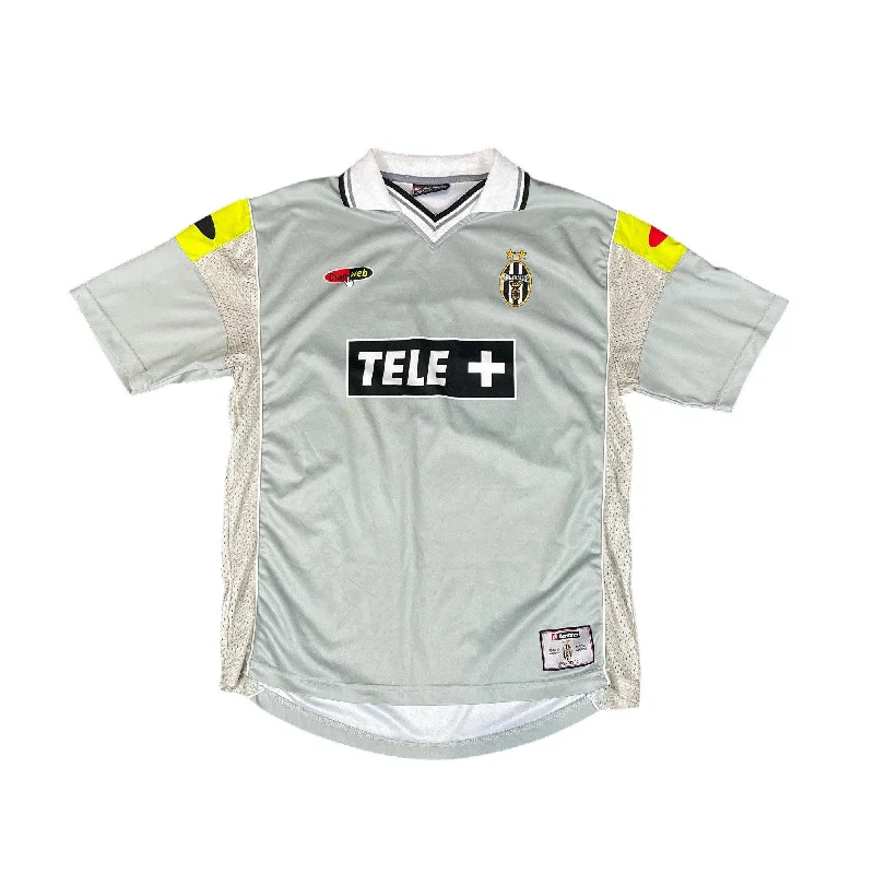 T-Shirt For Event Fundraising Custom Orders-2000-01 Grey Juventus Away Shirt - L