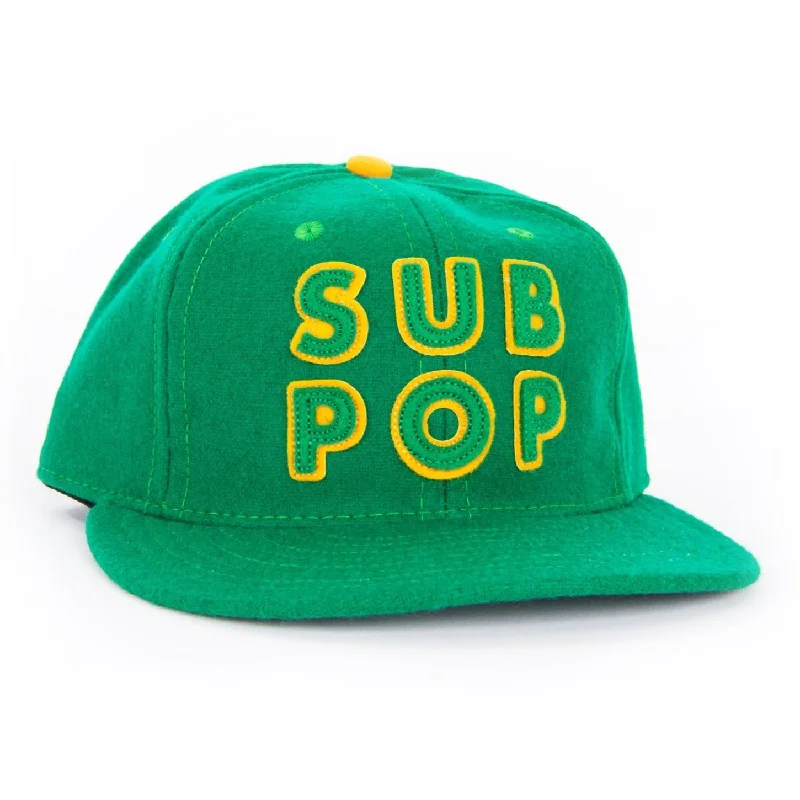 Hats With Bold Designs-Green w/Yellow All Star Futura Snapback Hat