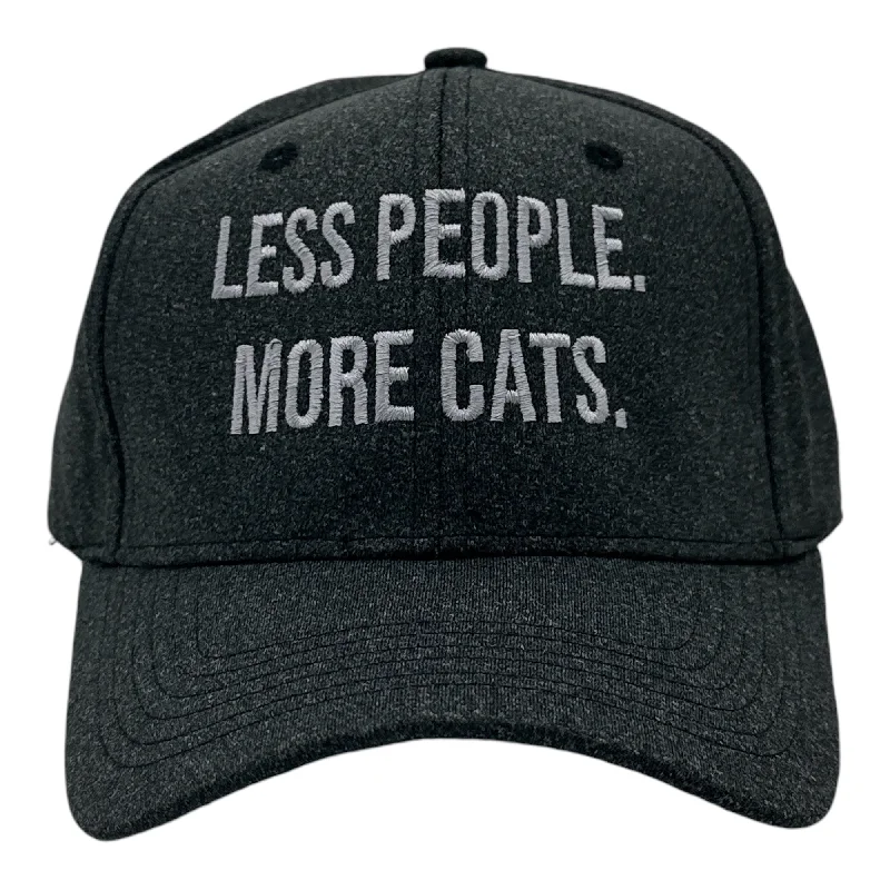 Hats For Custom Accessories-Less People More Cats