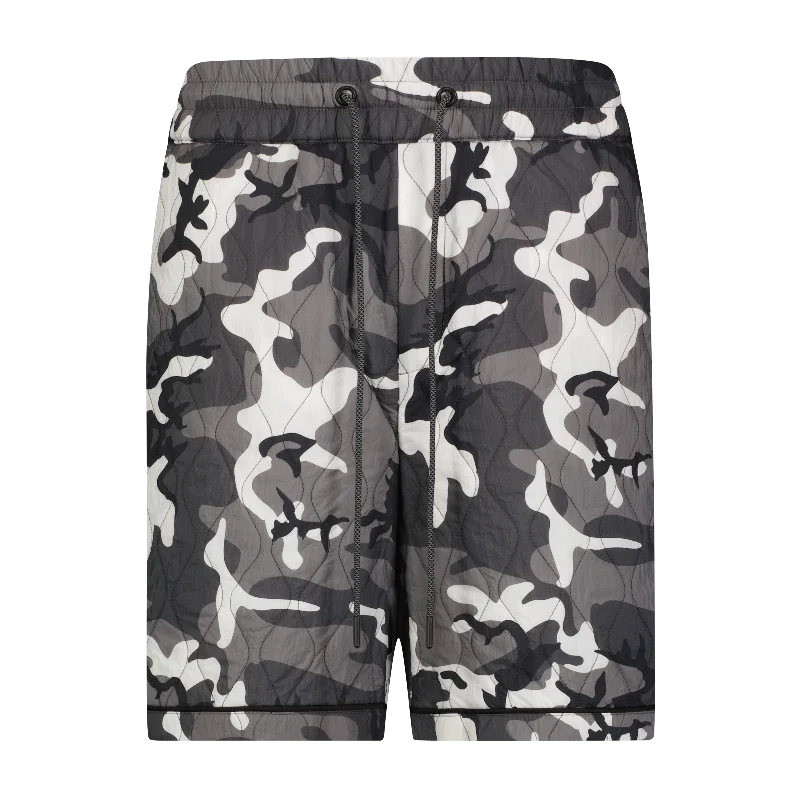 Shorts For Weekend Wear-QUILTED CAMO SHORT