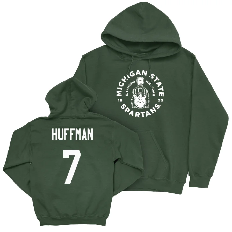 Hoodies For Comfortable Fit-Green Baseball East Lansing Hoodie   - Jaxon Huffman