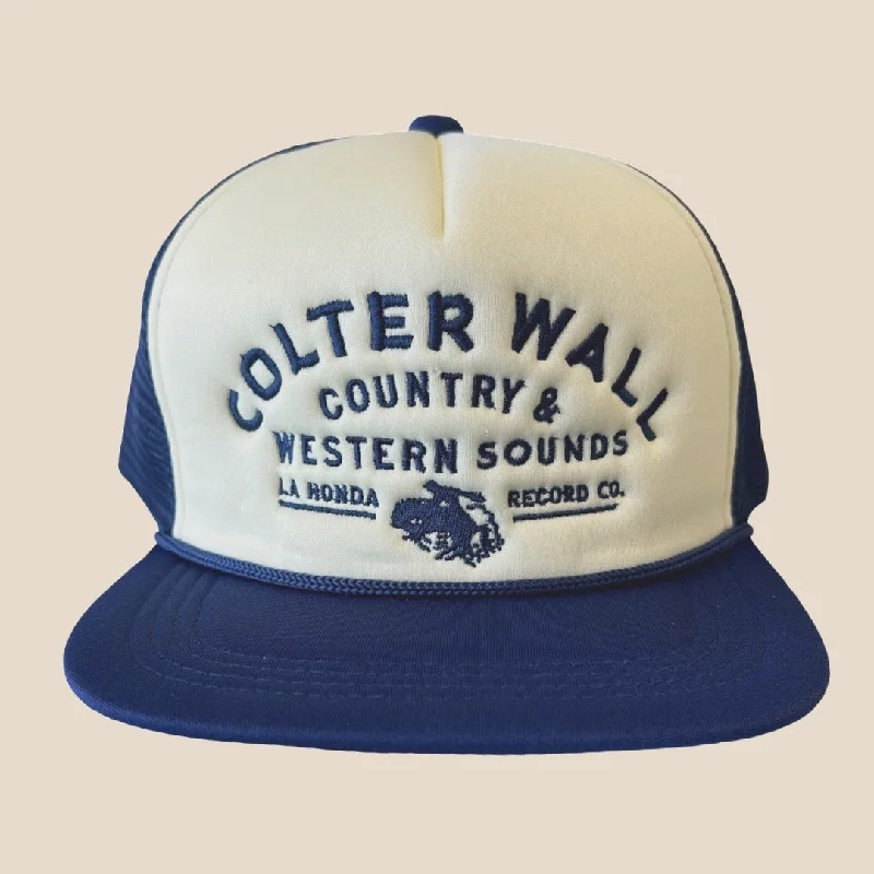 Hats For Sun Protection-Colter Wall Country Sounds Embroidered Trucker Hat