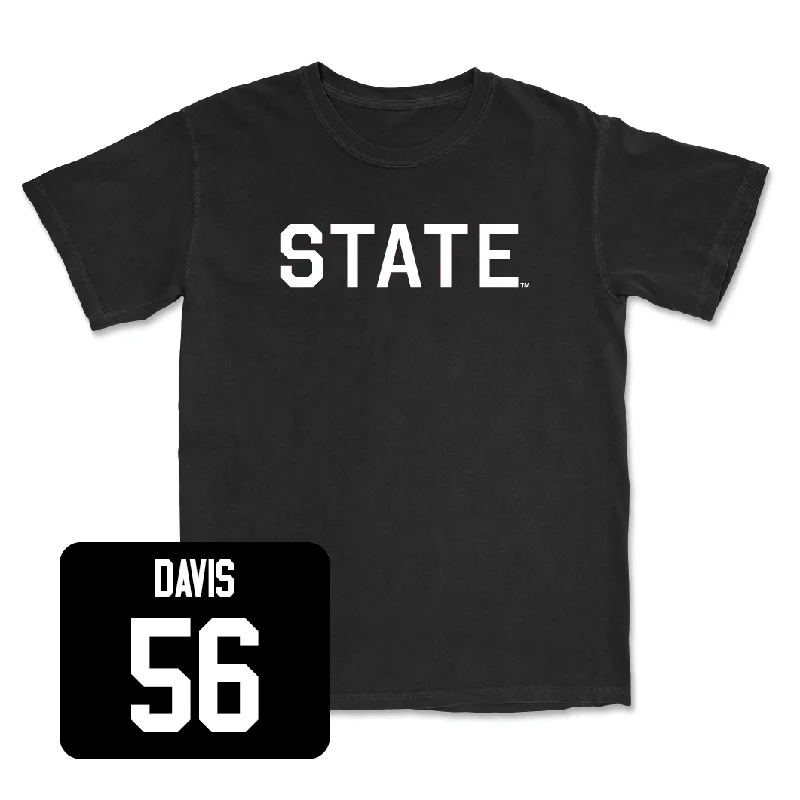 T-Shirt For Game Day-Football Black State Tee  - Wesley Davis