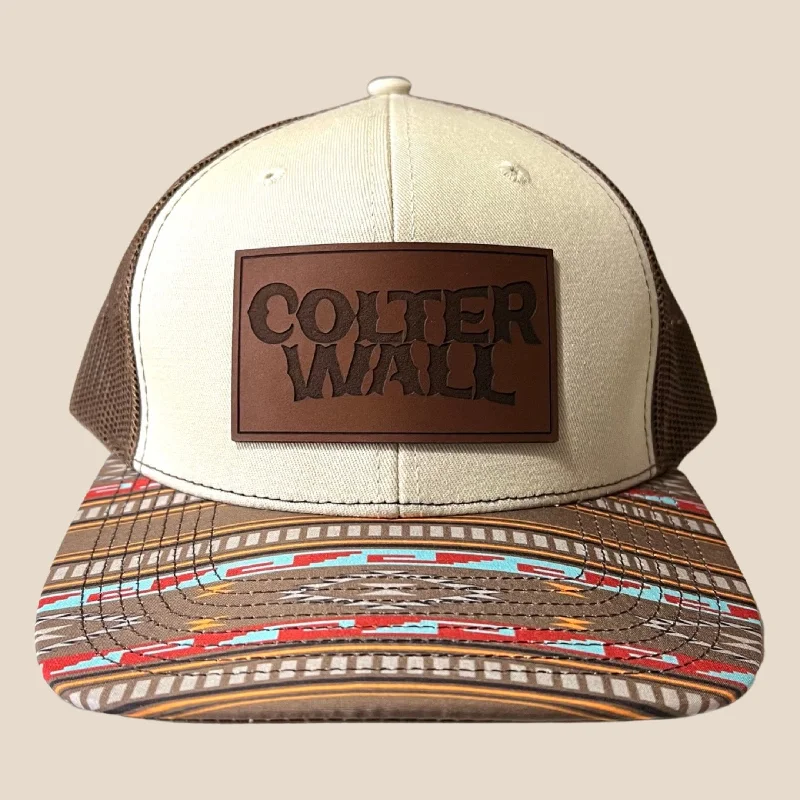 Hats With Sports Team Logos-Colter Wall Aztec Pattern Trucker Hat