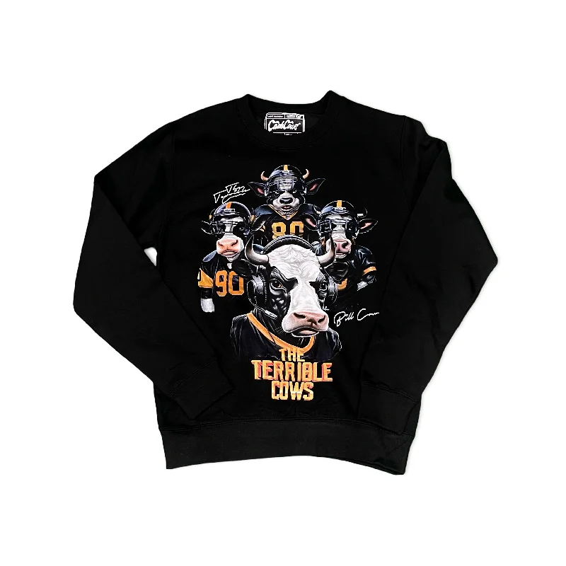 T-Shirt For Corporate Custom Merchandise-The Terrible Cows DTG Print Sweatshirt